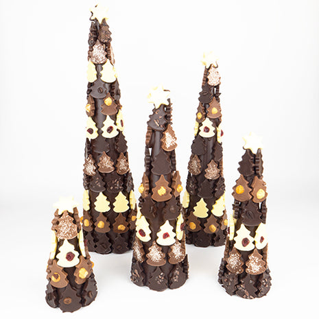 Alberi di Natale in cioccolato